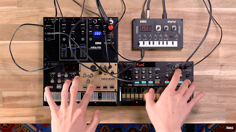 KORG volca jam pt.2 | volca drum, fm, and Nu:Tekt NTS-1 digital kit